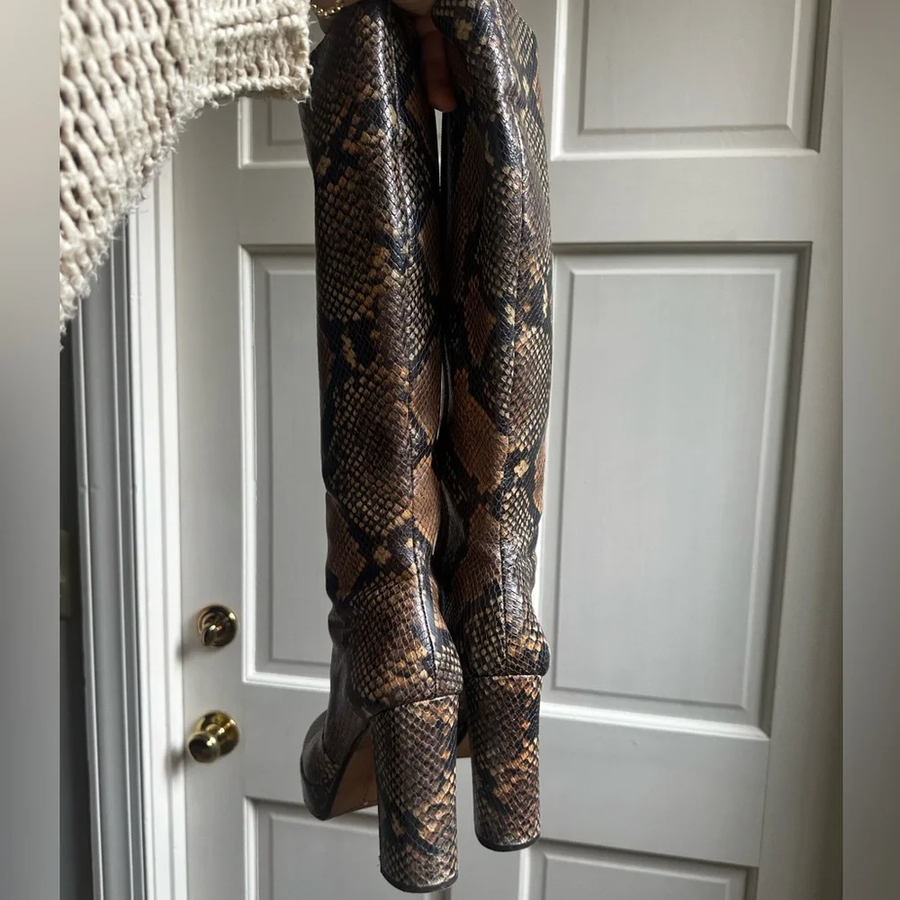Gorgeous Snakeskin Tall Boots - Picture 2 of 9